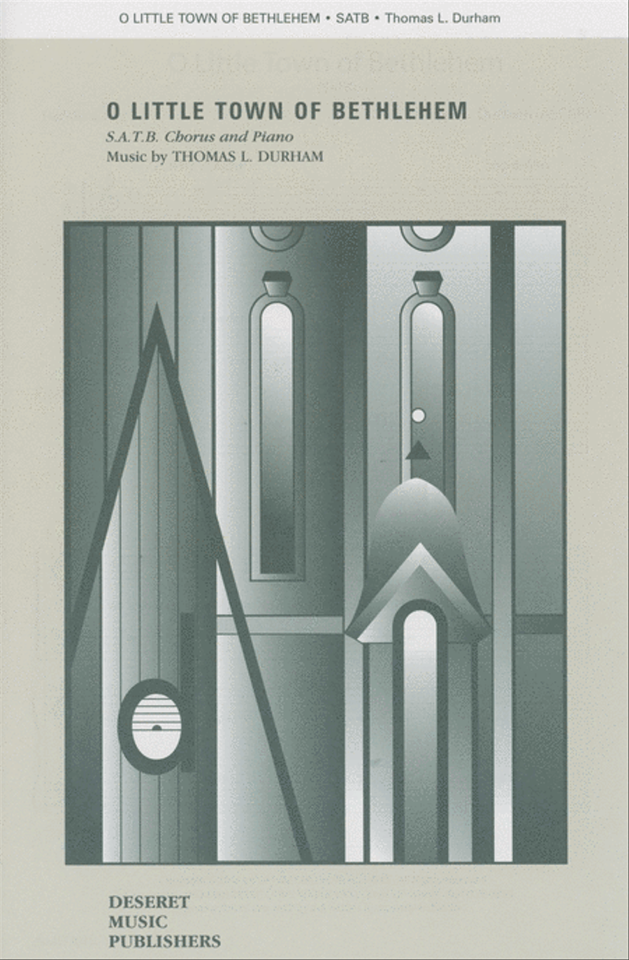 O Little Town of Bethlehem - SATB - Durham 4-Part scores gallery preview page 1