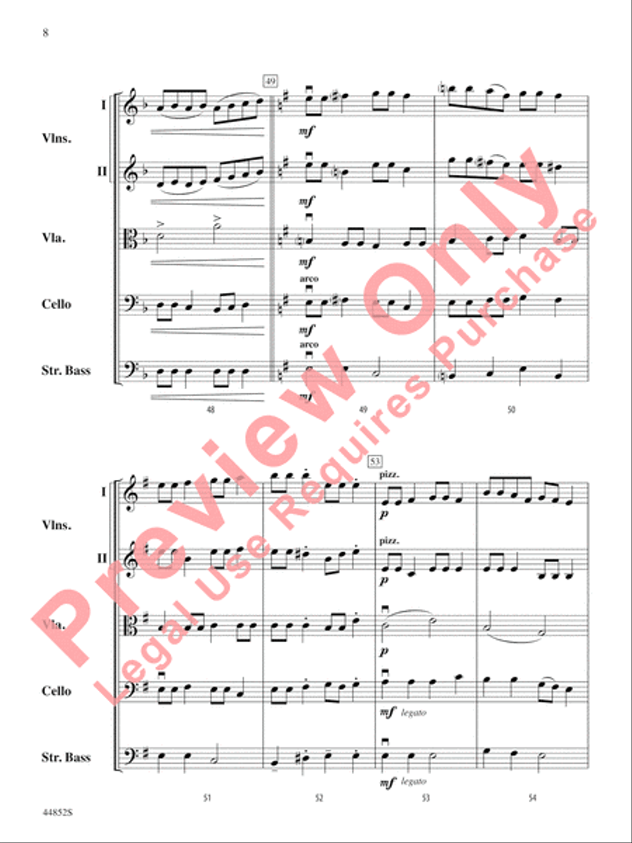 Dreidl Variants String Orchestra scores gallery preview page 9