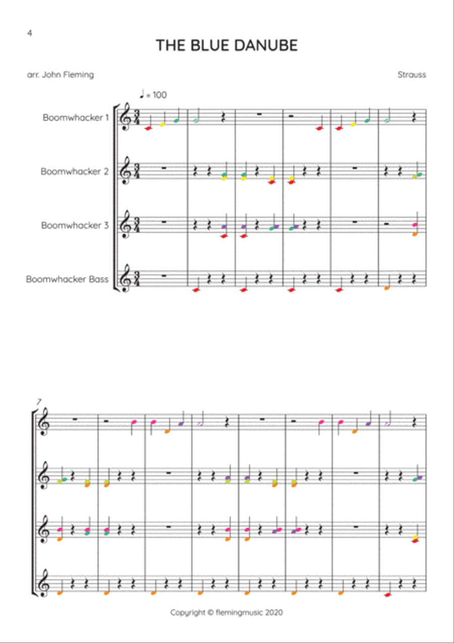 Boomwhackers Play Classical book 2 School and Community scores gallery preview page 4