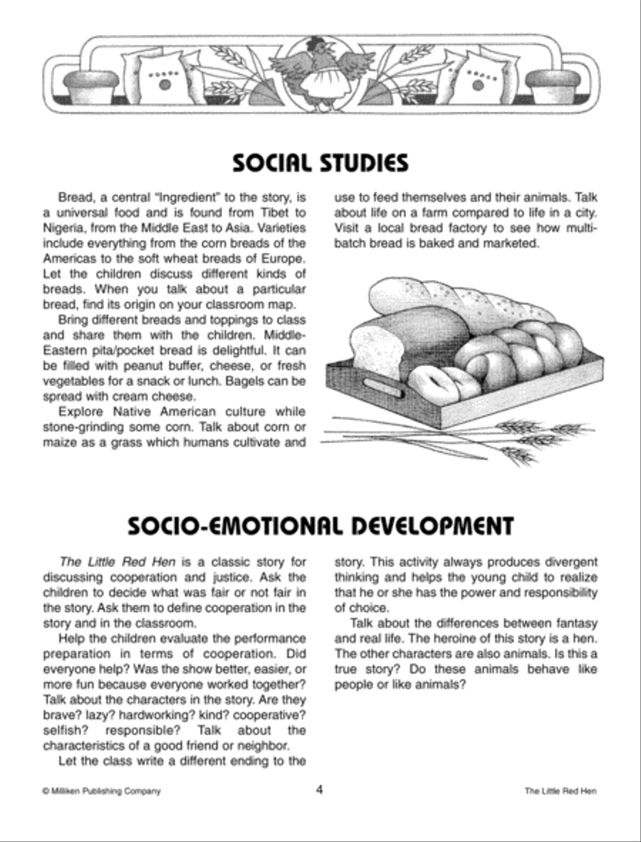 The Little Red Hen The Little Red Hen Unison Choir scores gallery preview page 4
