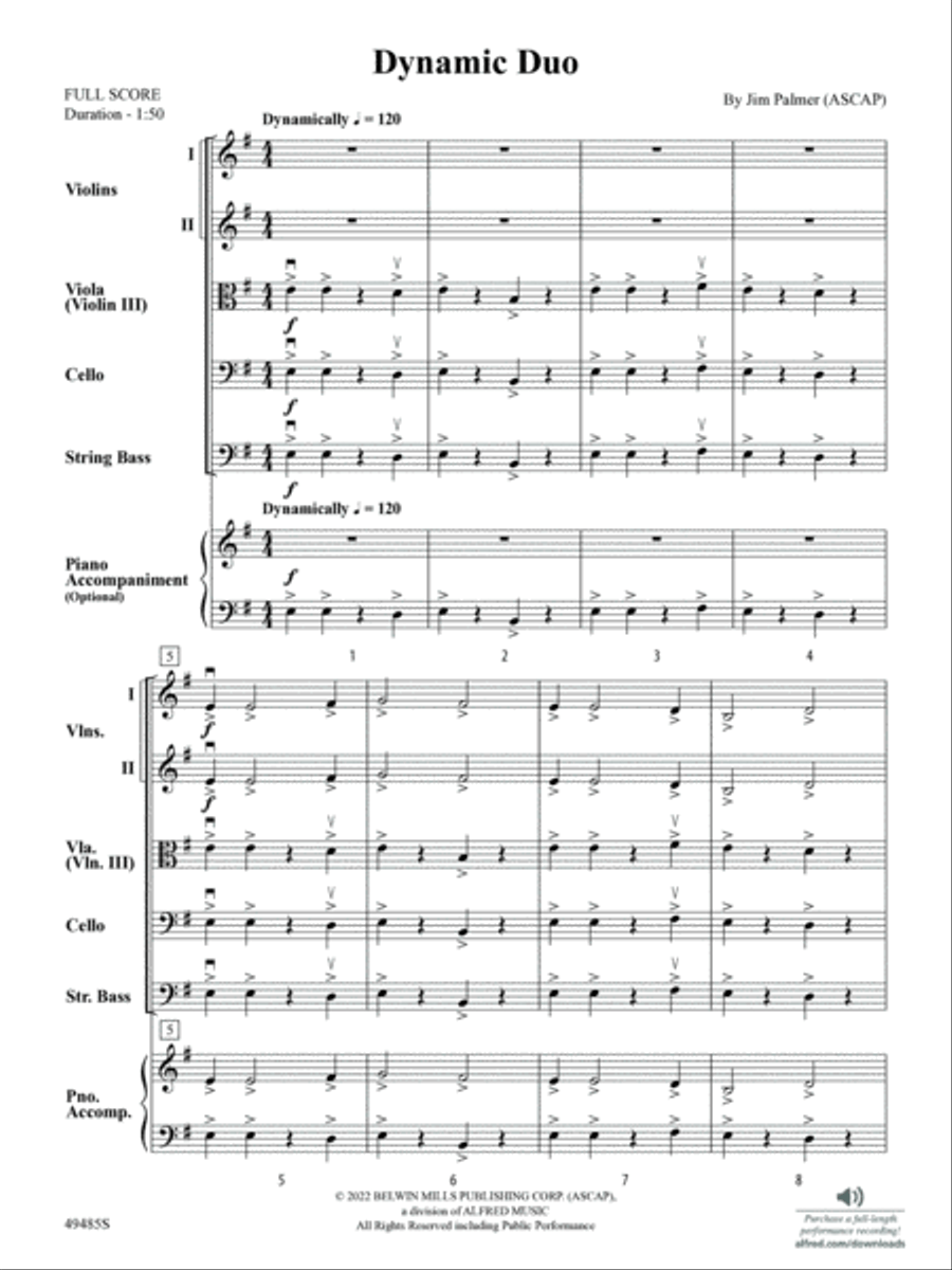 Dynamic Duo: Score String Orchestra scores gallery preview page 3