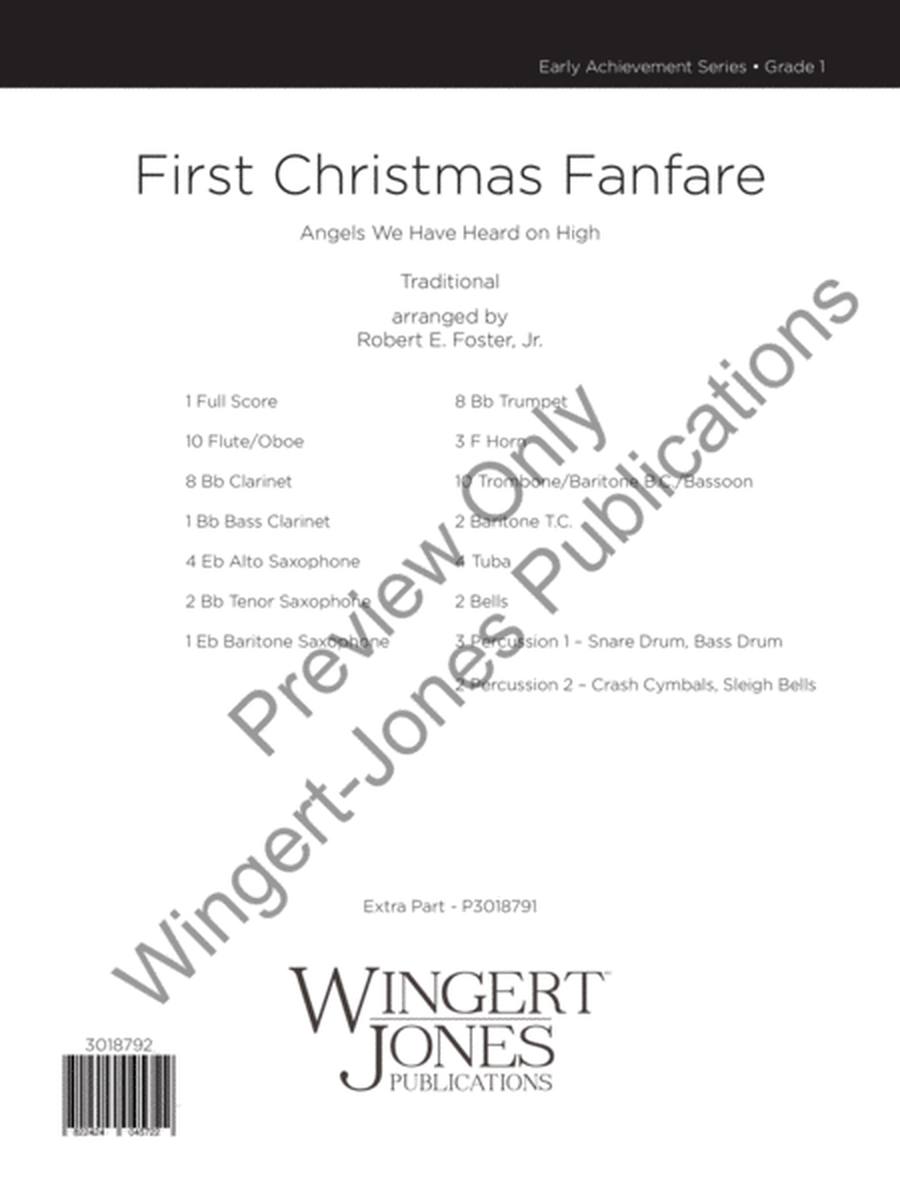 First Christmas Fanfare - Full Score