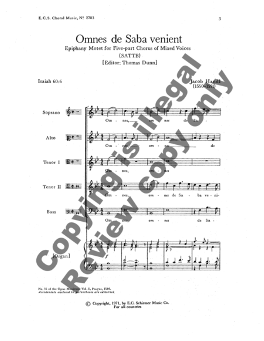 Omnes de Saba venient Omnes de Saba venient SATTB scores gallery preview page 6