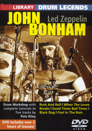 Book cover for Drum Legends - John Bonham Techniques (DVD)