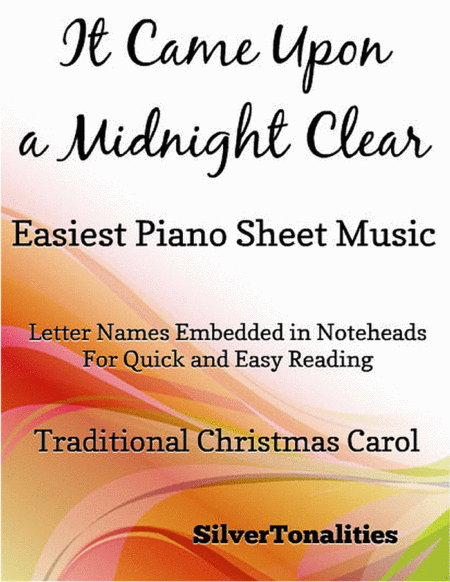 It Came Upon a Midnight Clear Easiest Piano Sheet Music