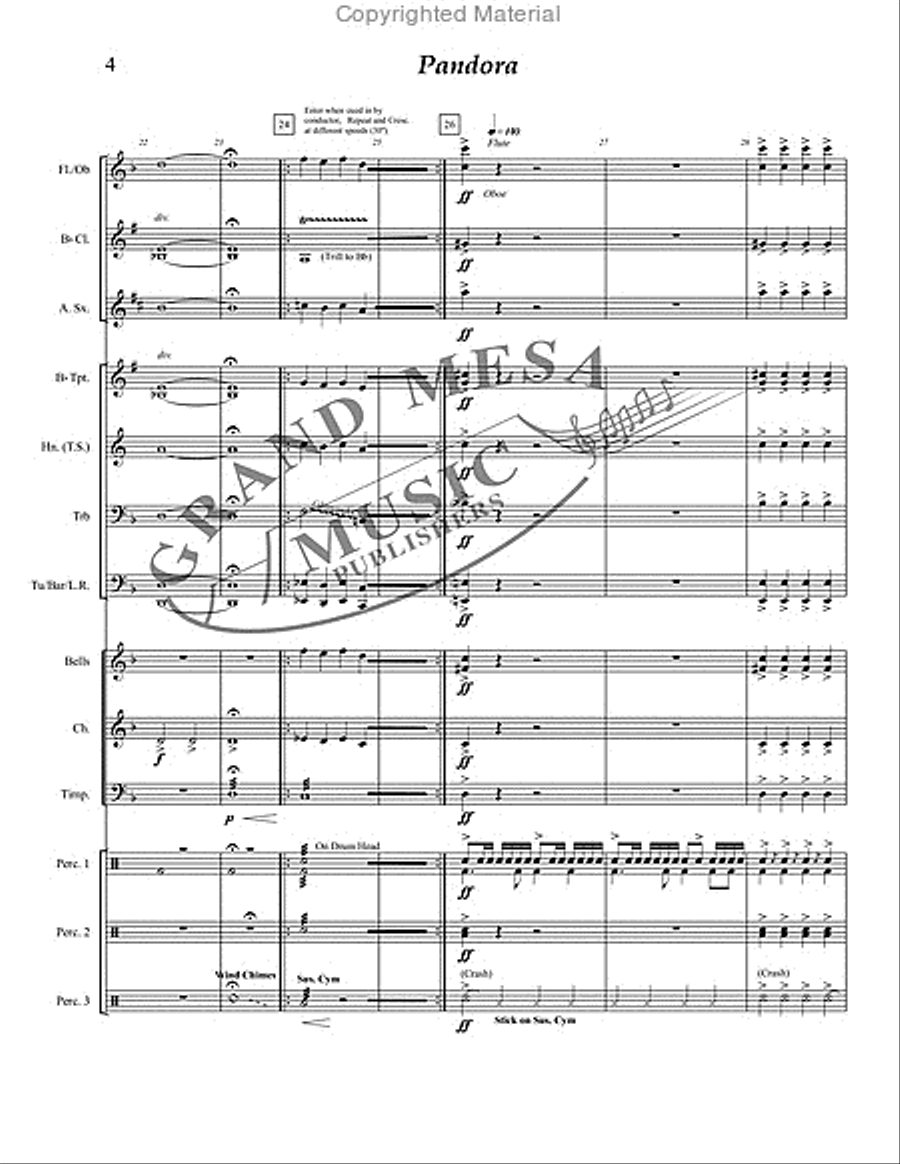 Pandora Concert Band scores gallery preview page 5