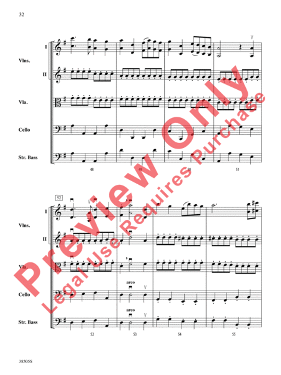 A Wisconsin Tableau String Orchestra scores gallery preview page 33