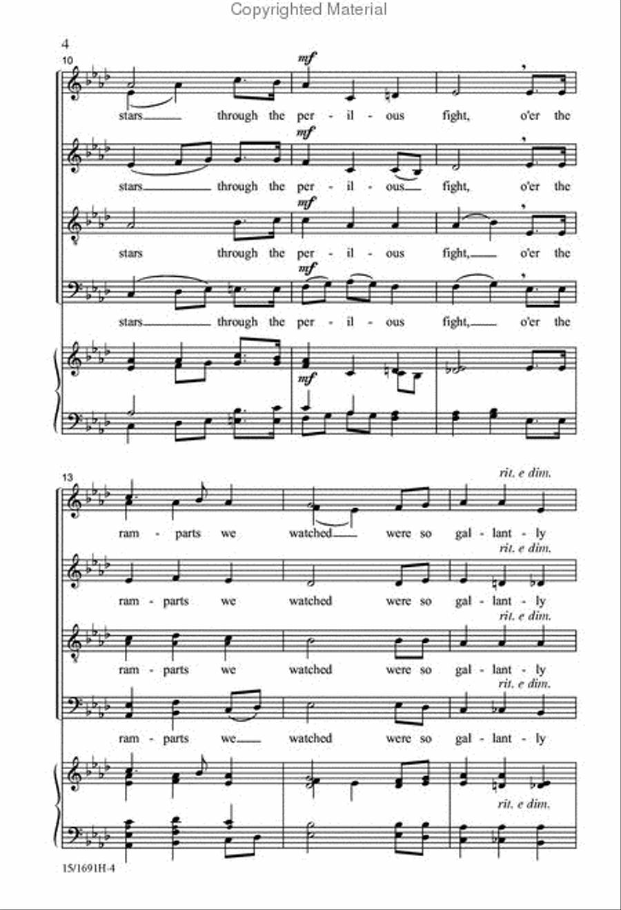 The Star-Spangled Banner Divisi scores gallery preview page 4