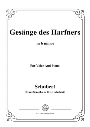 Schubert-An die Türen will ich schleichen Op.12 No.3 in b minor,for voice and piano