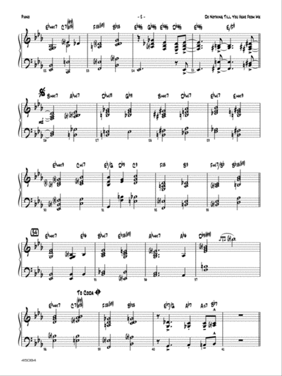 Do Nothing Till You Hear from Me: Piano Accompaniment Jazz Ensemble scores gallery preview page 2