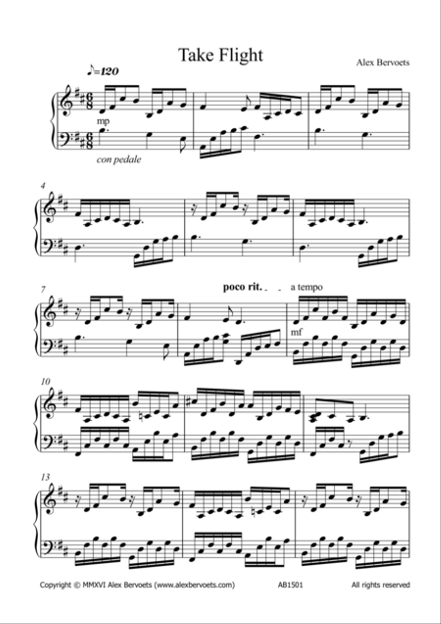 Take Flight Piano Solo scores gallery preview page 2