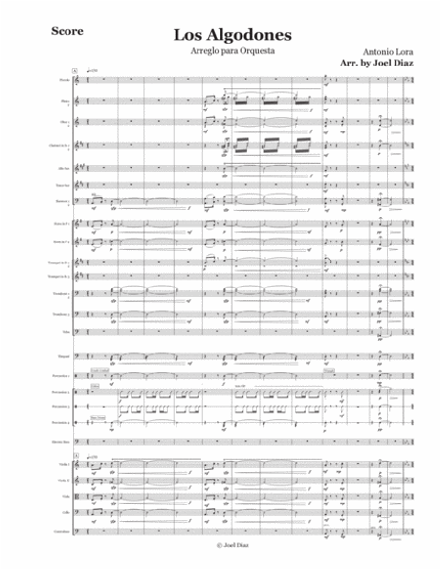 Los Algodones Full Orchestra scores gallery preview page 2