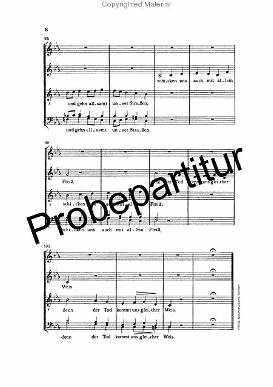 Begräbnisgesang Op. 13 Choir scores gallery preview page 9