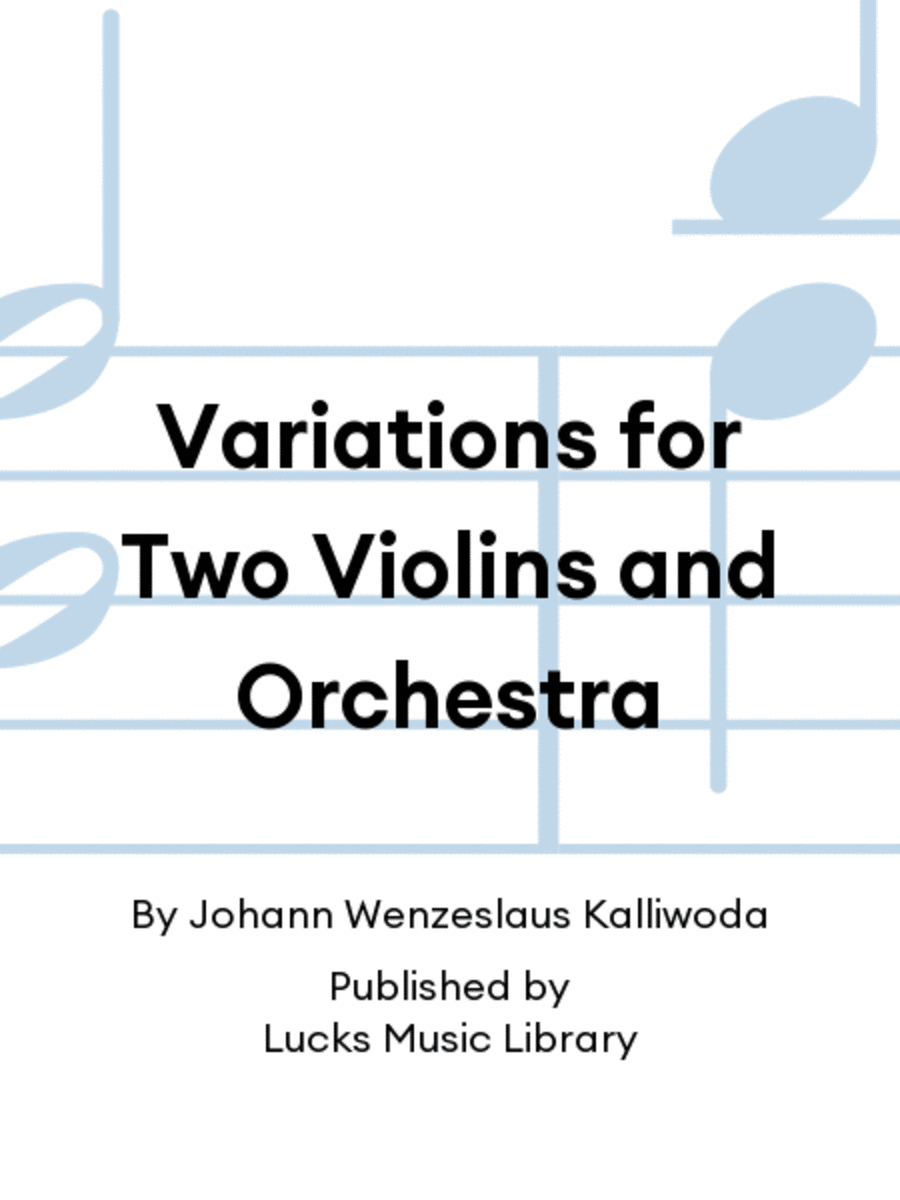 Variations for Two Violins and Orchestra