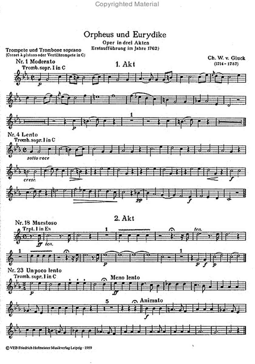 Orchesterstudien Trompete, Heft 1: Opern