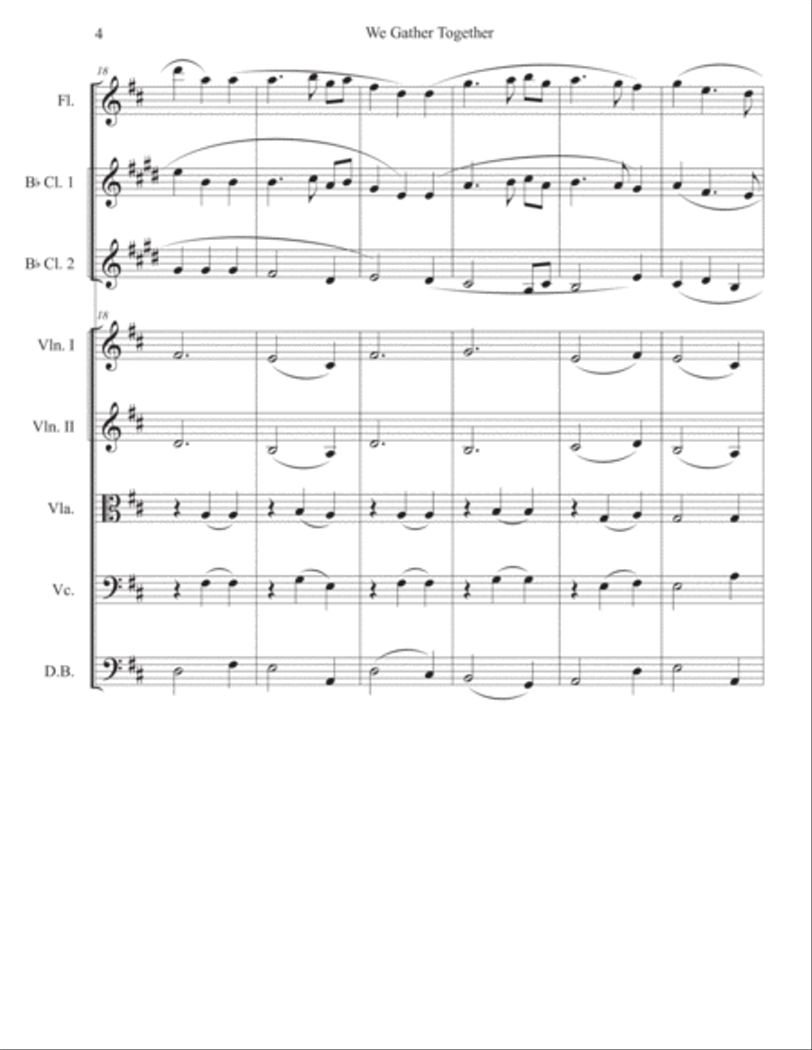 We Gather Together We Gather Together Large Ensemble scores gallery preview page 4