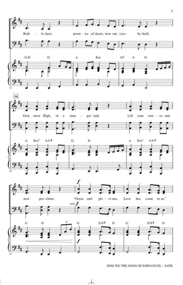 Sing We The Song Of Emmanuel (arr. Joseph M. Martin)
