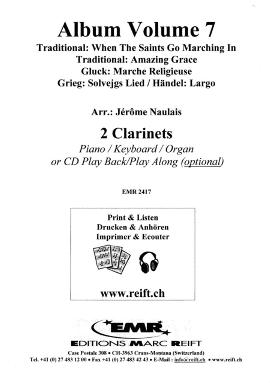 Album Volume 7 Clarinet Duet scores gallery preview page 2