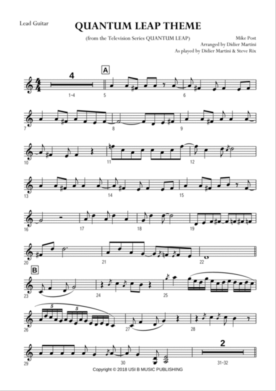 Quantum Leap Theme Horn scores gallery preview page 6