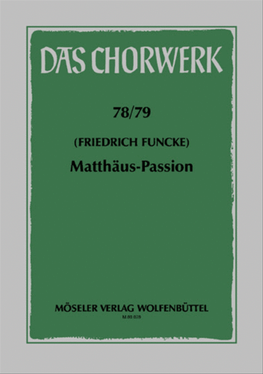 Matthaus-Passion TB scores gallery preview page 1