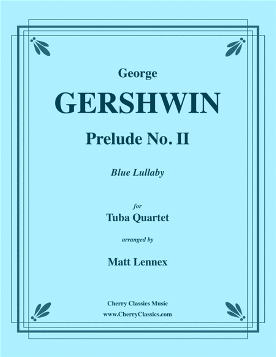 Prelude II Blue Lullaby for Tuba Quartet Tuba Quartet scores gallery preview page 1
