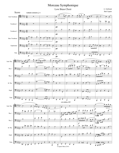 Low Brass-Morceau Symphonique-Score image number null