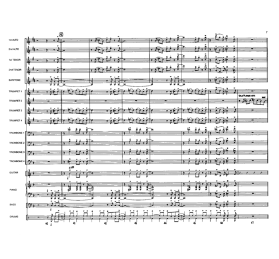 Blues for Buster Jazz Ensemble scores gallery preview page 7