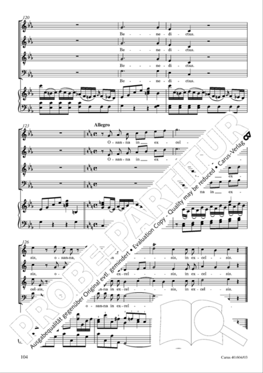 Grosse Mariazeller Messe in C 4-Part scores gallery preview page 113