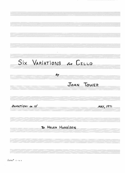 [Tower] Six Variations for Cello