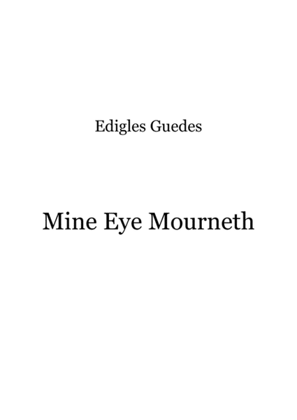 Mine Eye Mourneth image number null