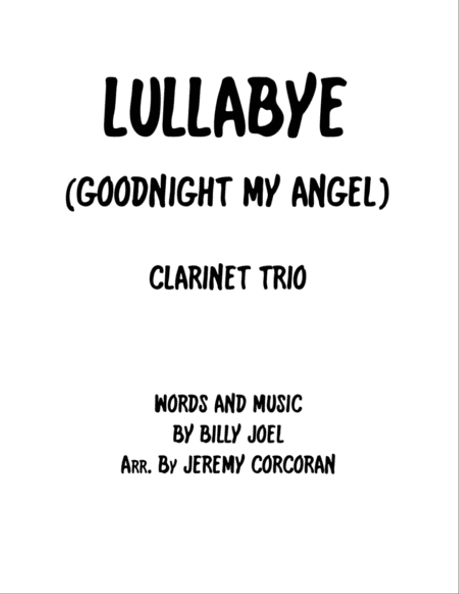 Lullabye (Goodnight, My Angel) Woodwind Trio scores gallery preview page 1