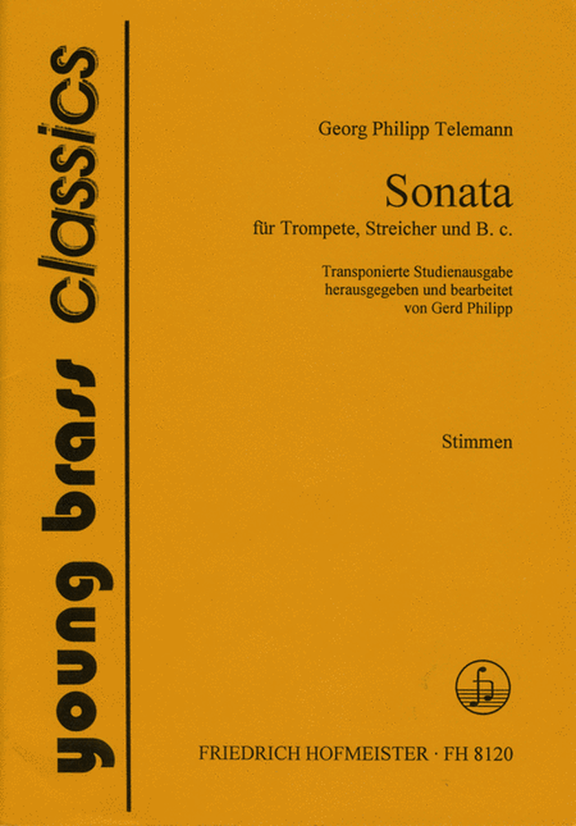 Sonata fur Trompete, Streicher und B.c./ Stimmen