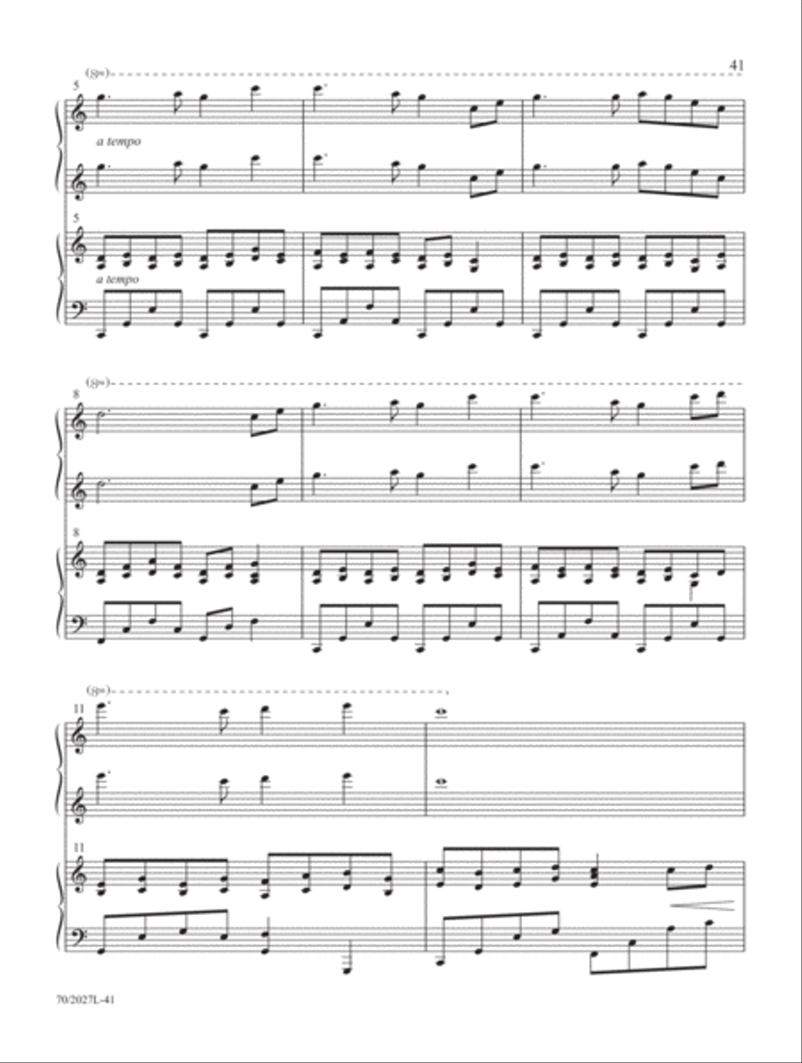 Four-Hand Favorites for Lent and Easter Piano Duet scores gallery preview page 17