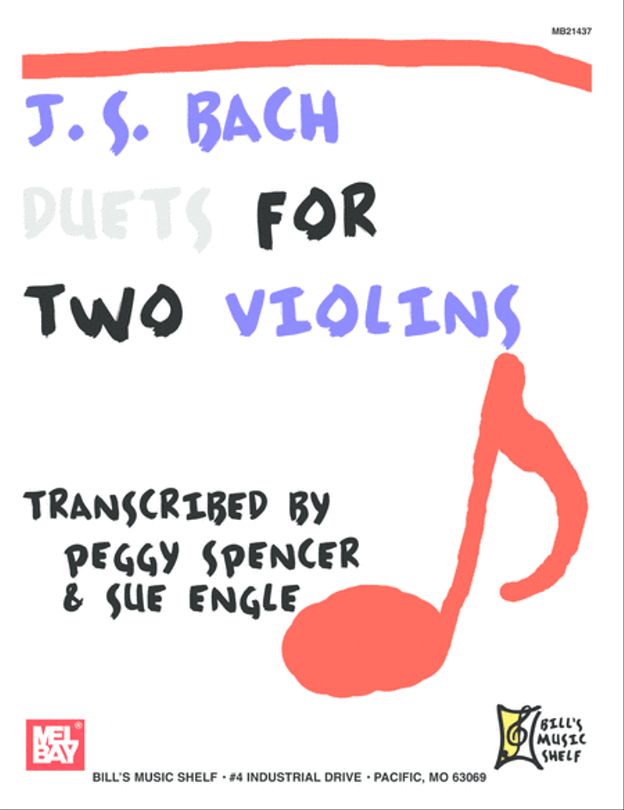 J.S. Bach: Duets for Two Violins String Duet scores gallery preview page 1