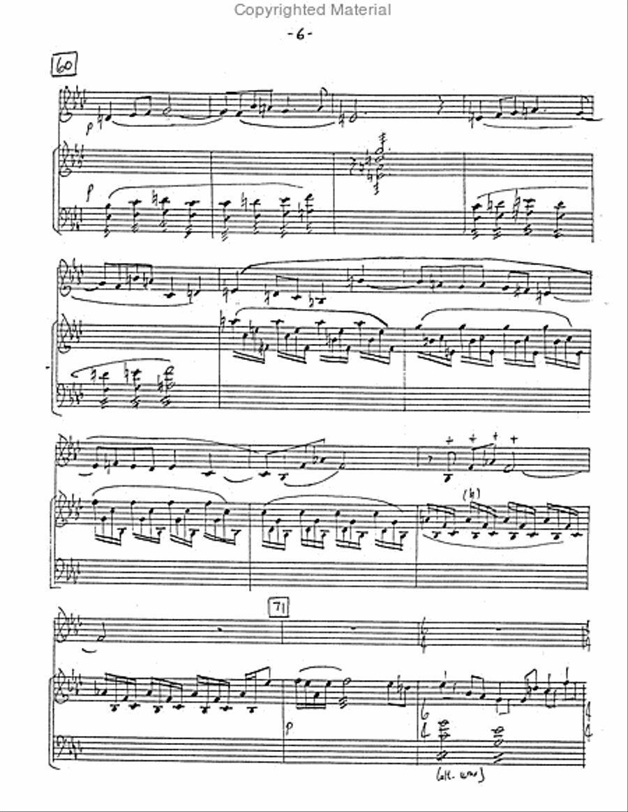 Sonata For Horn and Marimba Marimba scores gallery preview page 7