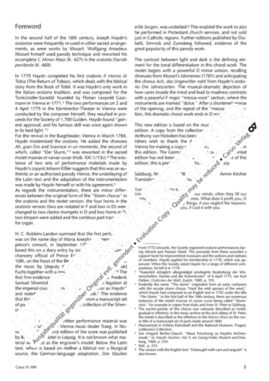 Insanae et vanae curae 4-Part scores gallery preview page 4