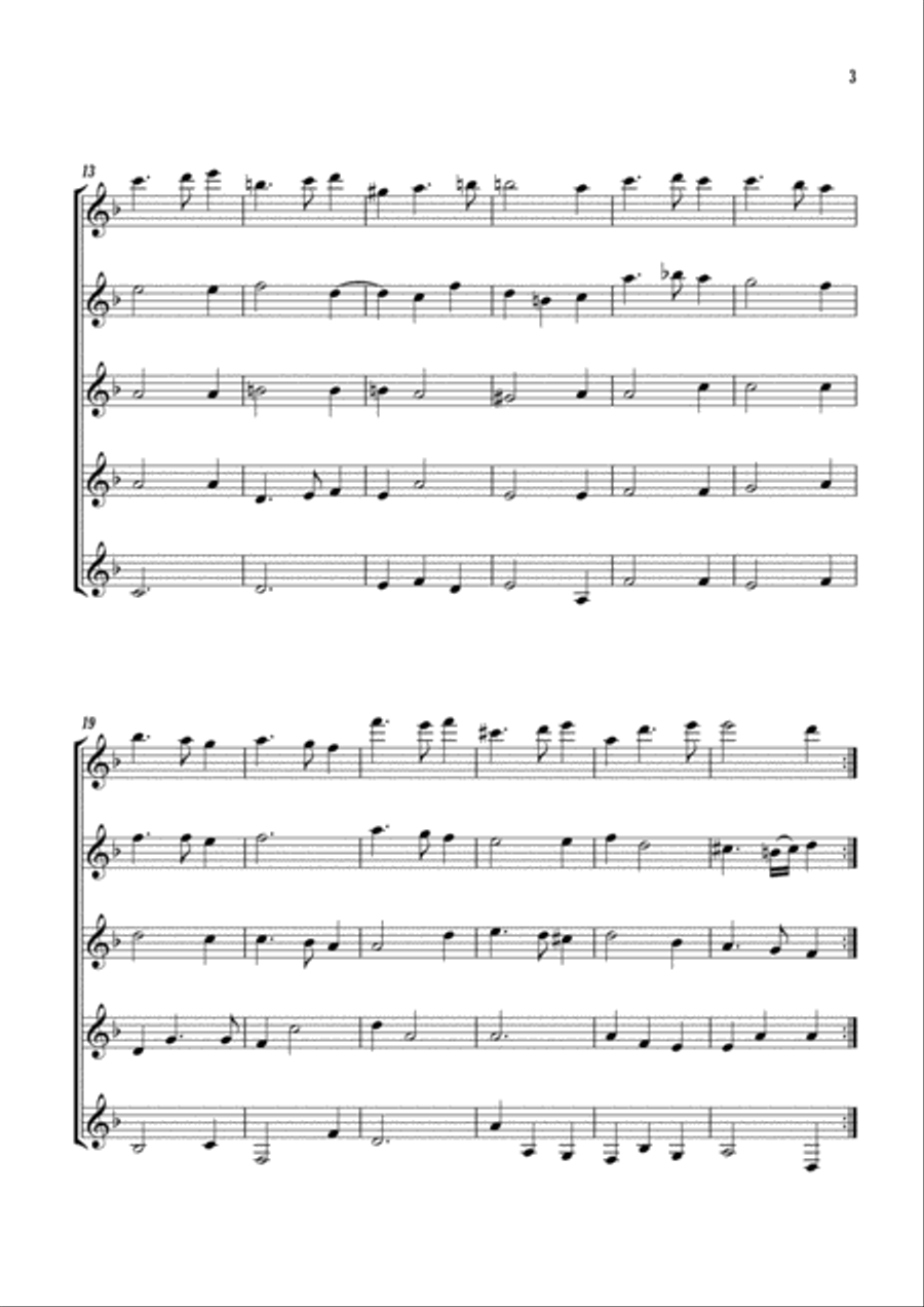 Canarie Guitar Ensemble scores gallery preview page 3