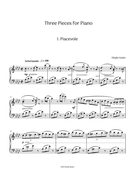 Three Pieces for Piano