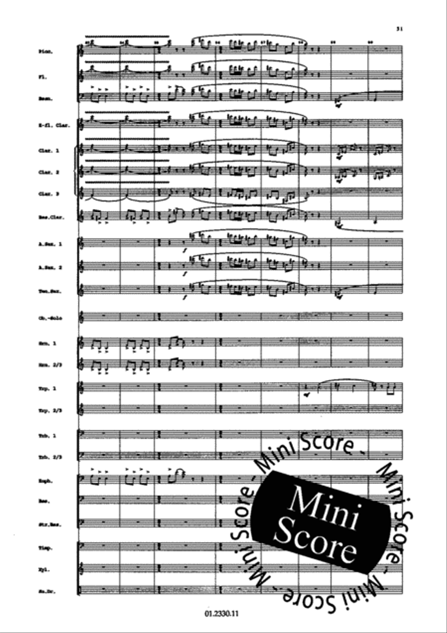 Concerto Pour Harmonica Concerto Pour Harmonica Concert Band scores gallery preview page 57