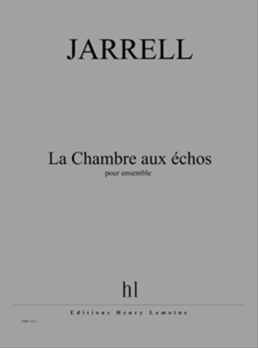 La Chambre aux echos La Chambre aux echos Score scores gallery preview page 1