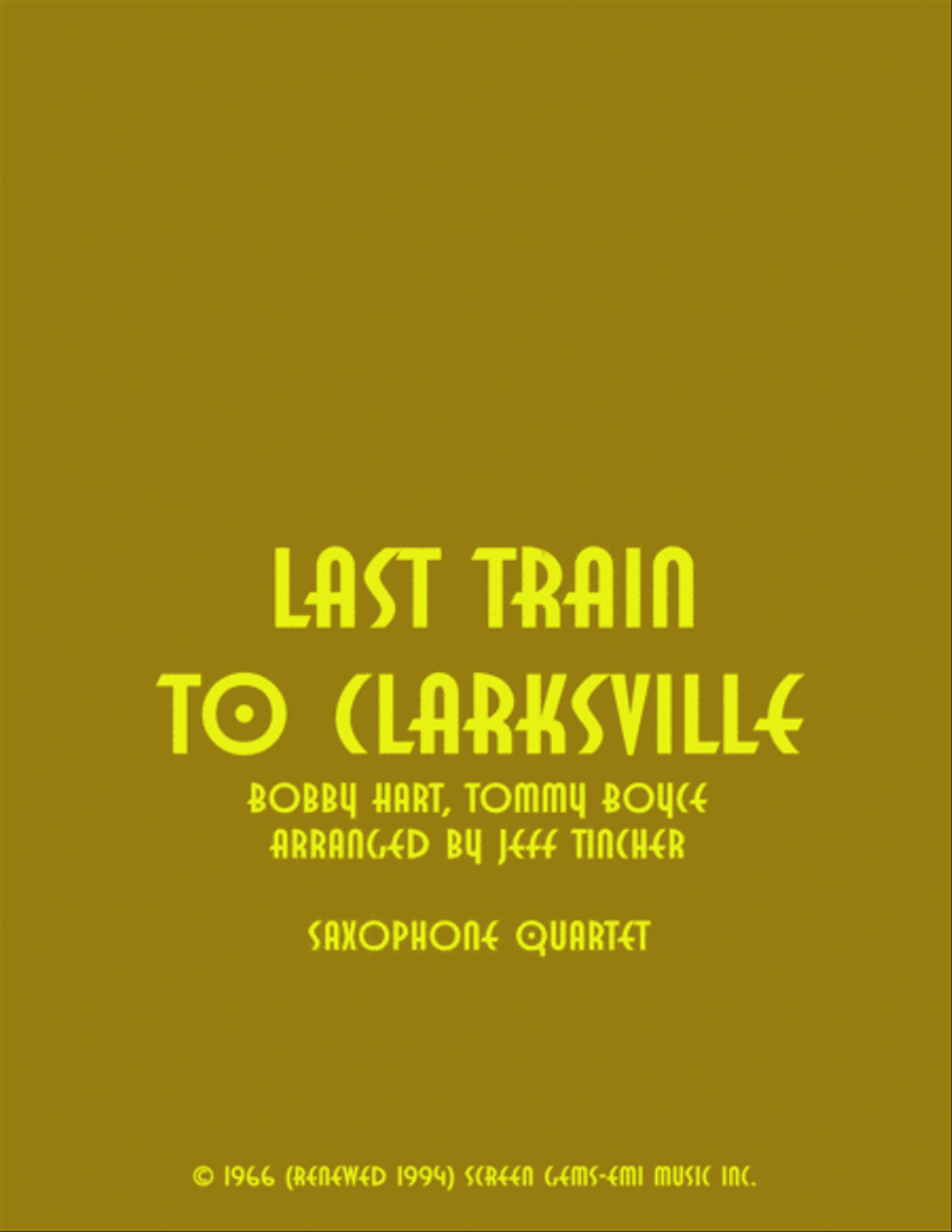 Last Train To Clarksville Woodwind Quartet scores gallery preview page 1