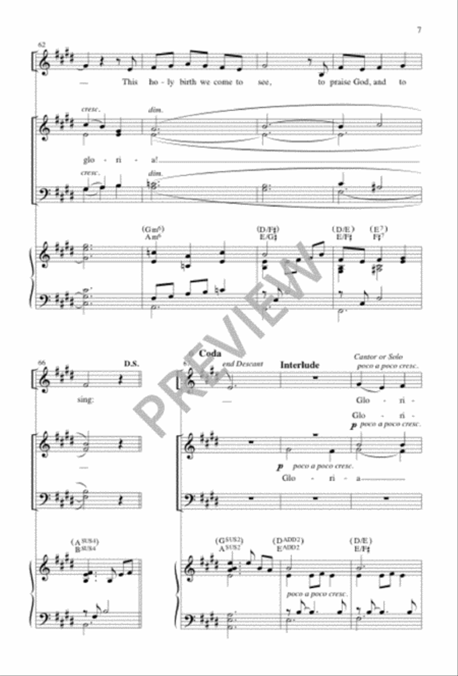 That Holy Night That Holy Night 4-Part scores gallery preview page 7