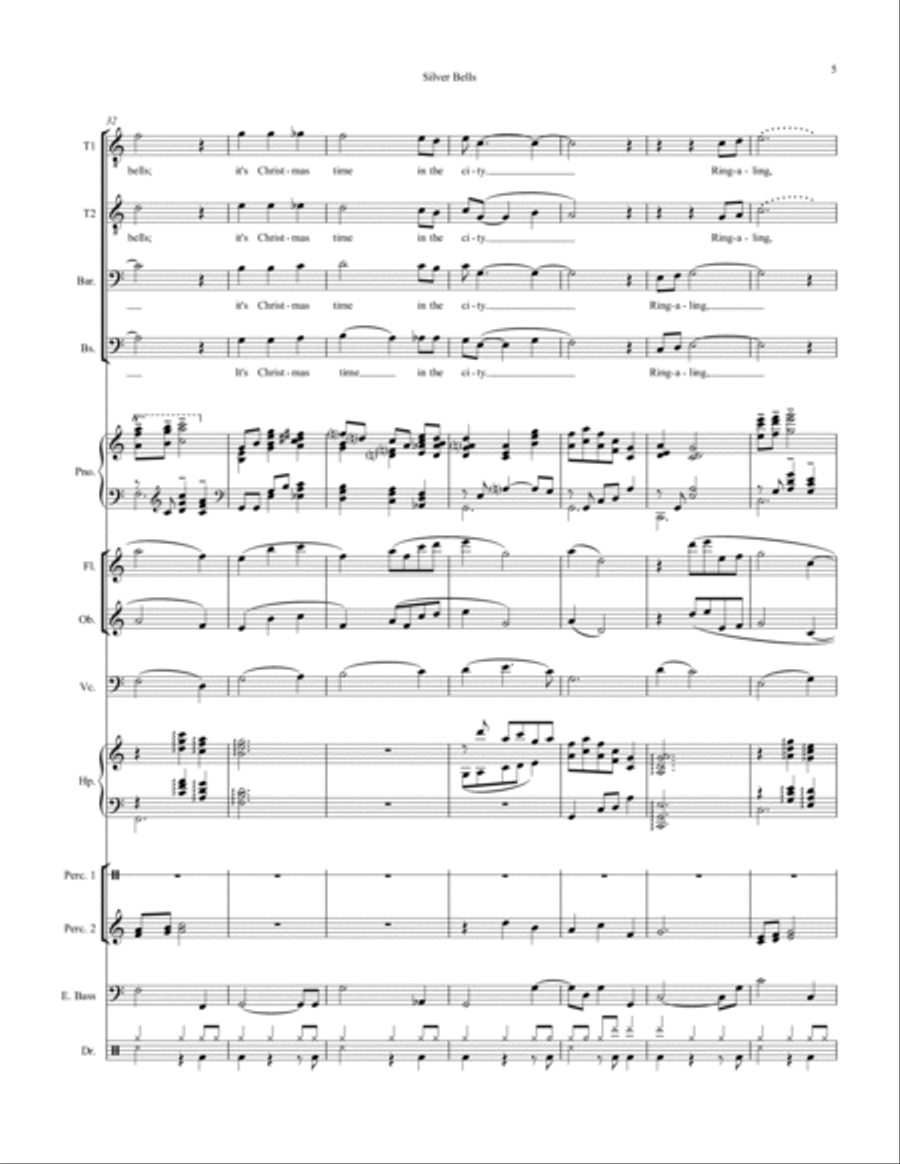 Silver Bells Large Ensemble scores gallery preview page 5