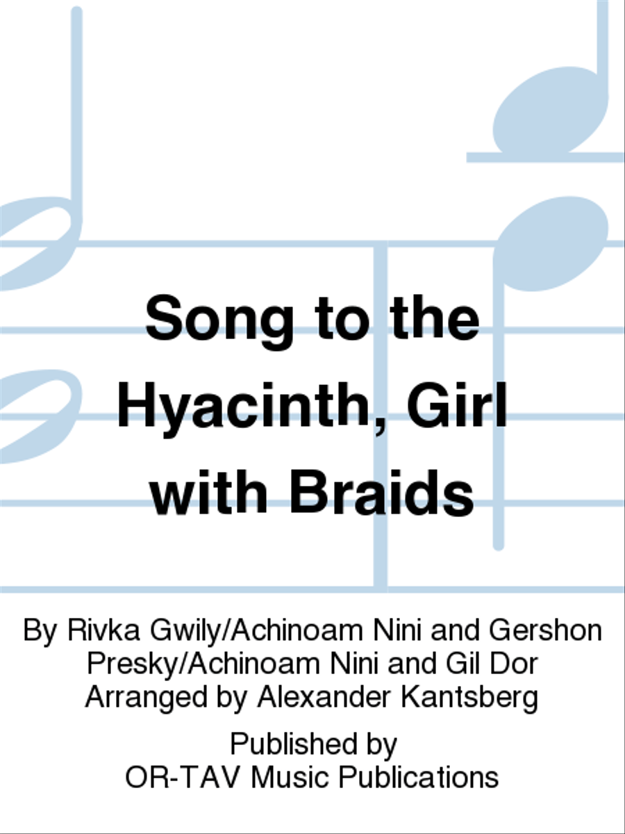 Song to the Hyacinth, Girl with Braids 4-Part scores gallery preview page 1