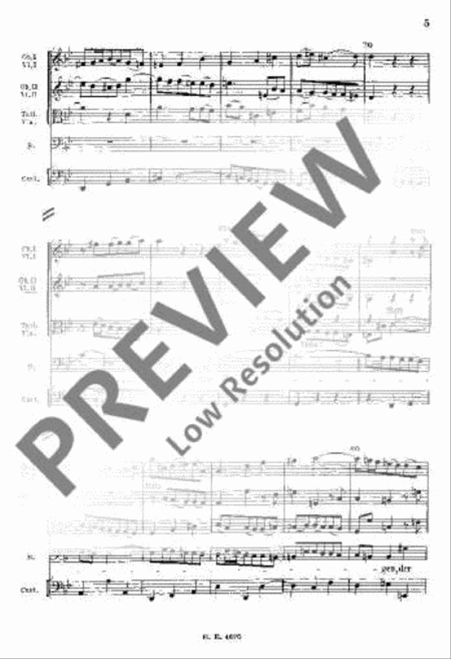 Cantata No. 56 (Cross-staff Cantata, Dominica 19 post Trinitatis) Choir scores gallery preview page 14