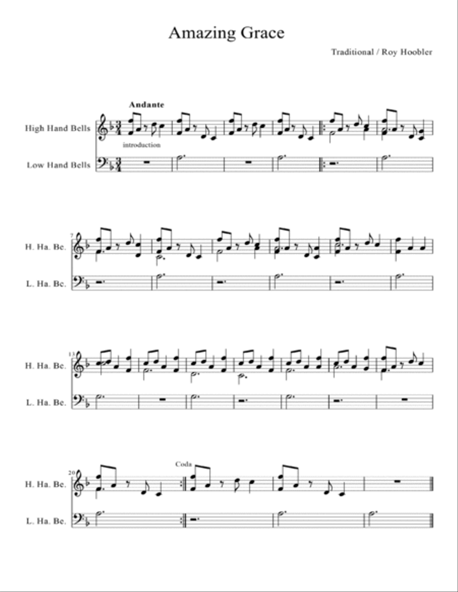 Bells for Ringing and Singing Handbell Choir scores gallery preview page 2