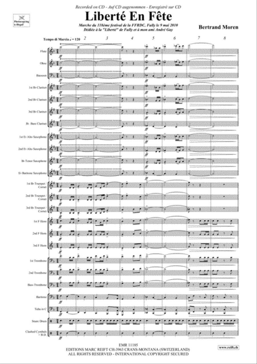 Liberte En Fete Concert Band scores gallery preview page 4