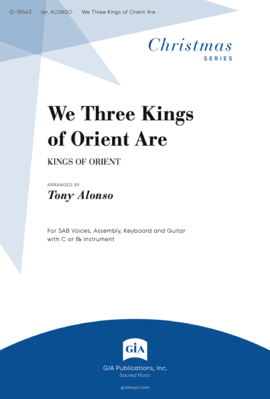 We Three Kings of Orient Are - Instrument edition