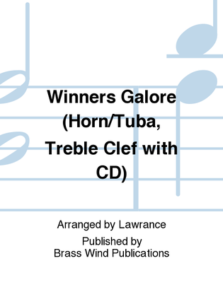 Book cover for Winners Galore (Horn/Tuba, Treble Clef with CD)