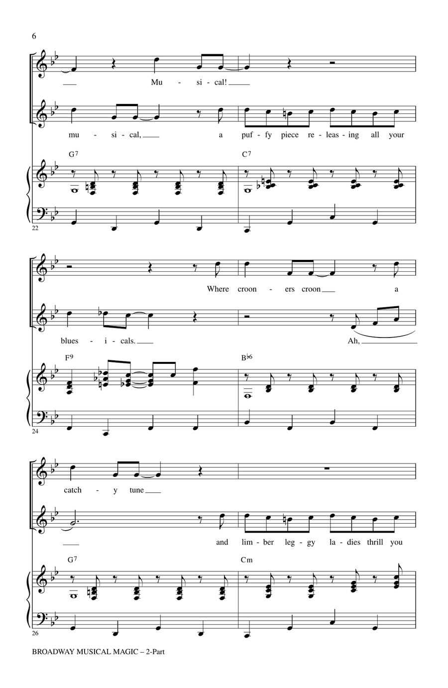 Broadway Musical Magic Broadway Musical Magic 2-Part scores gallery preview page 4